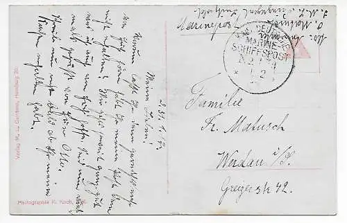 Ansichtskarte Sophie Elisabeth (Segler), MSP S.M.S. Prinzess Luitpold