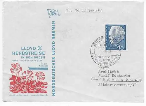 Bund 1964: Seepost NDL Herbstreise: Lissabon, Funchal, Cassablanca, Tenerife, ..