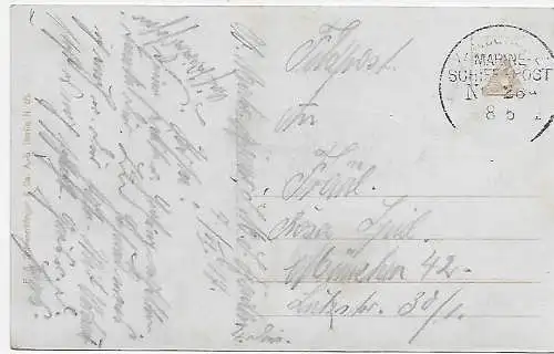 AK Seemanns Liebe: Marine Schiffspost #28, als Feldpost 1917