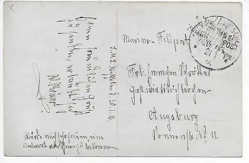 AK Frau mit Hut: Marine Schiffspost  SMS Westfalen, 1916