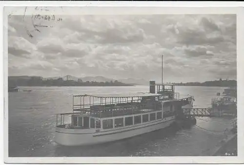 AK Bonn am Rhein: Schiffspost: an Bord des Dampfers Hindenburg 