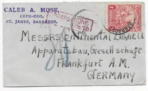 Barbados St. James nach Frankfurt, Nachgebühr