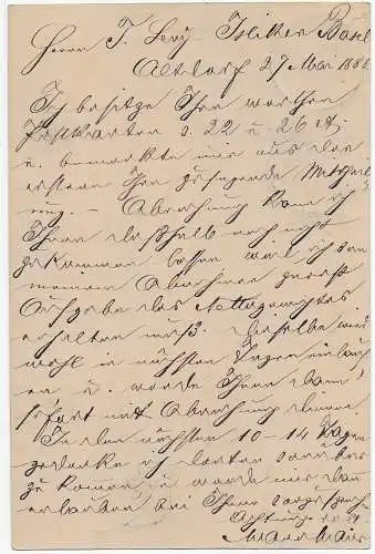 DR: Altdorf in Baden nach Basel, 1888