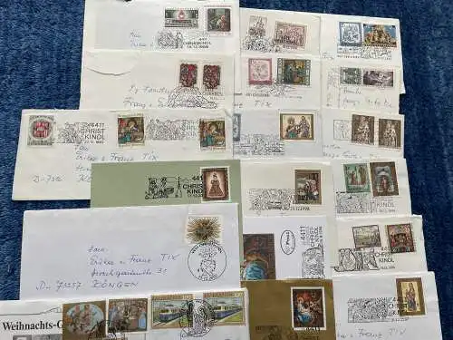 Österreich Christkindl Postamt: 18x Briefe von 1981-2011