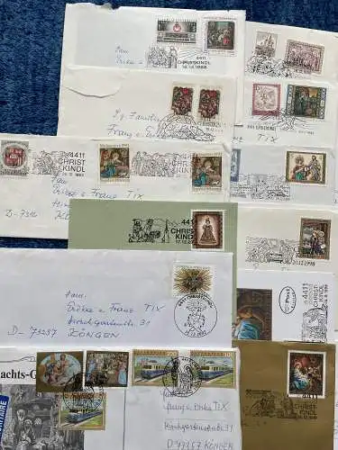 Österreich Christkindl Postamt: 18x Briefe von 1981-2011