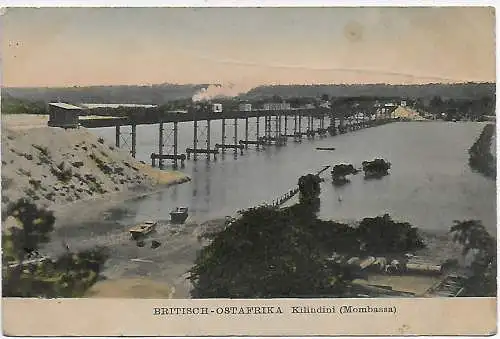 AK Britisch Ostafrika: Kilindini/Mombasa: Deutsche Seepost 