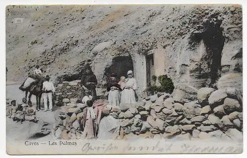 AK Las Palmas-Caves: Deutsche Seepost Ost Afrika Linie