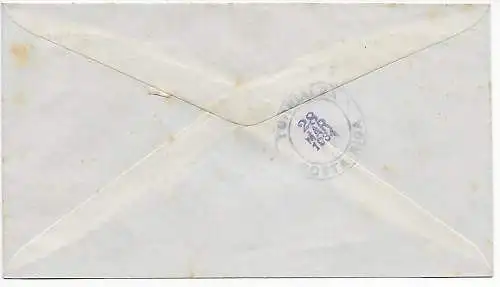 Costa Rica Grecia: 1934nach Turrialba, Transitstempel