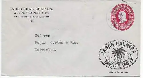 Costa Rica San Jose nach Turrialba, Industrial Soap, 1934
