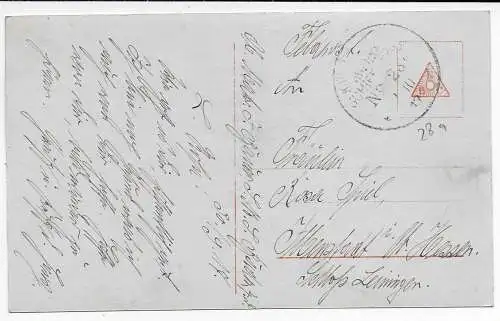 AK: Seemanns Liebe: Marine Schiffspost #28x, 1917