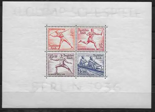 DR: MiNr. Block 6z, postfrisch, BPP geprüft, dickes Papier, **