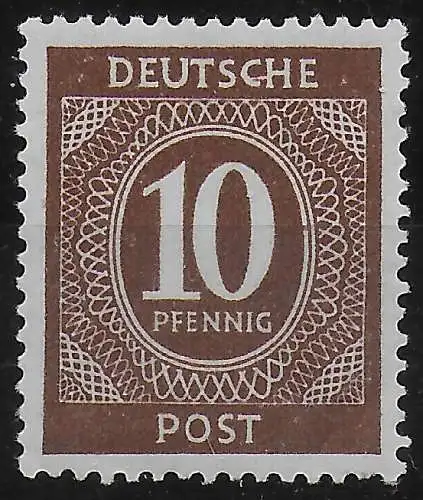 Alliierte Besetzung: MiNr. 918 I, postfrisch, **