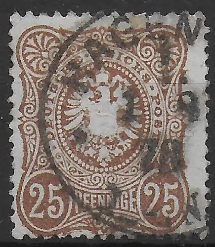 DR: MiNr. 35b, gestempelt geprüft