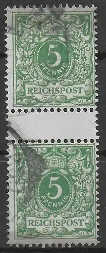 DR: MiNr. 46 Zwischensteg, gestempelt