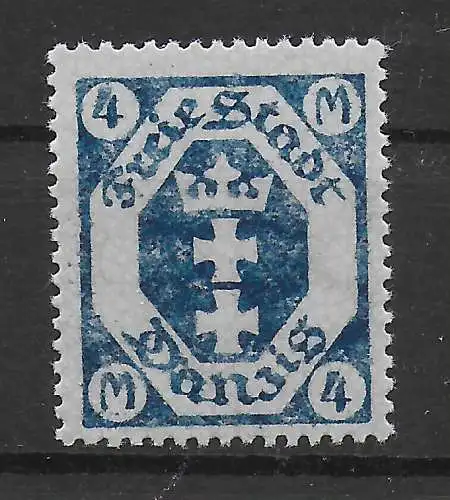 Danzig: Abklatsch, postfrisch, **