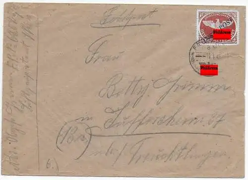 Feldpost MiNr. 10 B, Inselpost 18.1.43 