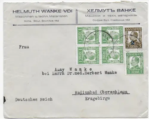 Bulgarien: Brief aus Sofia an Radiumbad Oberschlema