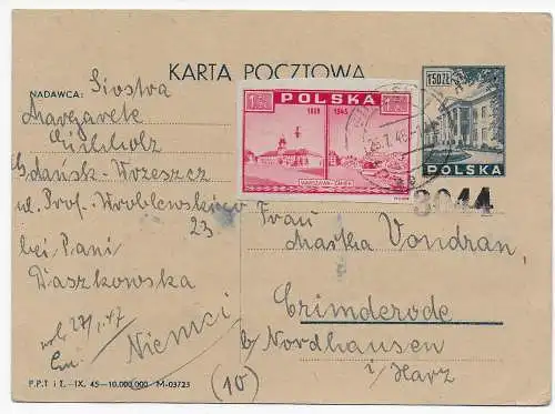 Polen 1946: Gdansk nach Nordhausen