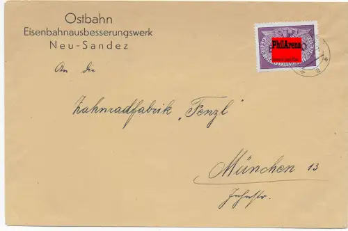 GG Generalgouvernement: EF 80Gr Ostbahn Neu Sandez nach München