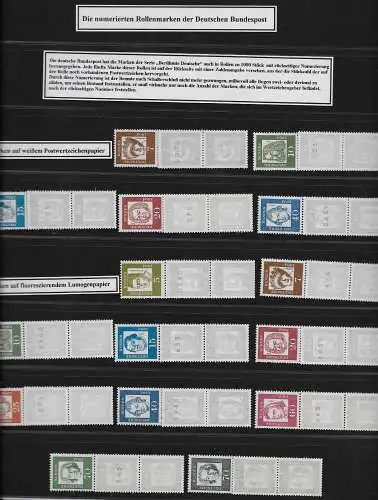 Bund: Nummerrierte Rollenmarken Berühmte Deutsche, **