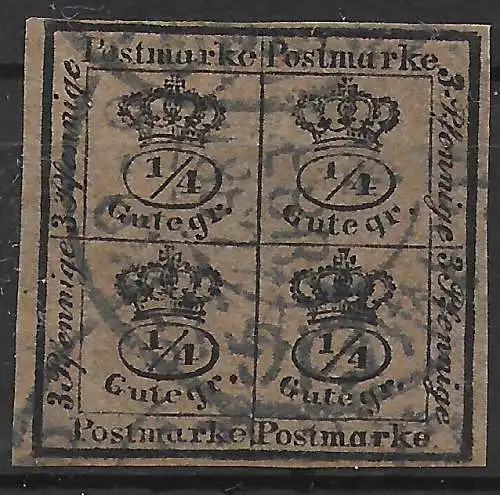 Braunschweig: MiNr. 9a, gestempelt, BPP geprüft