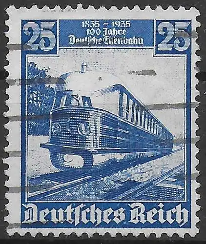 DR: MiNr. 582, gestempelt mit Teil-Abklatsch