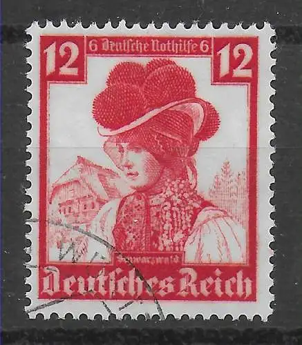DR: MiNr. 593,  gestempelt mit Abklatsch