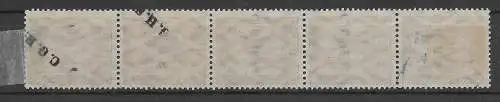 Oberschlesien Dienstmarke MiNr. 9III, Audruck kopfstehend, Teilaufdruck C.G.H.S.