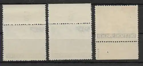 DR: MiNr. 838, 3x Teil-Abklatsch, postfrisch, **