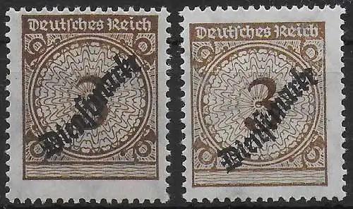 DR Dienst: MiNr. 99 a+b, postfrisch