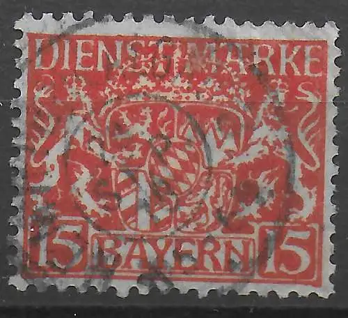 Bayern: Dienst MiNr. D27x, gestempelt, kleine Unzulänglichkeiten, BPP geprüft
