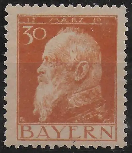 Bayern: MiNr. 81 I, Abart - fehlende 11, *