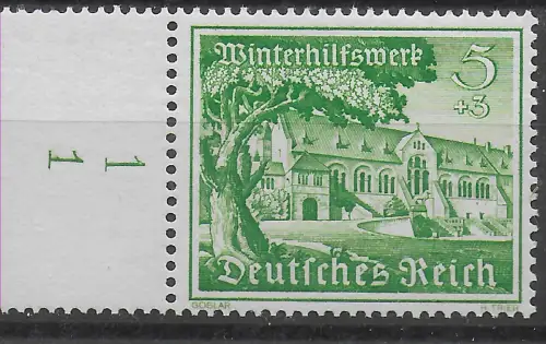 DR: MiNr. 732, Unterrand mit Sektoren Nr. 1, **