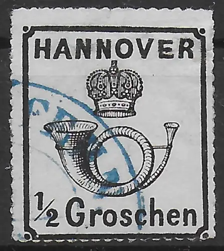 Hannover: MiNr. 22y, Pracht, gestempelt