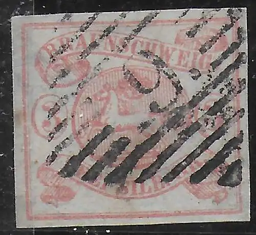 Braunschweig: MiNr. 12 Aa, gestempelt