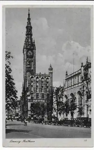 Feldpost: Ansichtskarte Danzig IV, 1942 nach Linz, FP Nr. 35740