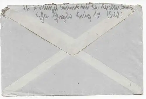 Feldpost: Luftfeldpost Nimptsch an FPNr. 01161, Hinweisstempel 1944