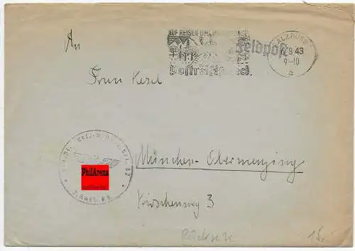 Feldpost: Geb.-Pi.-Ers.-Btl. Salzburg nach München