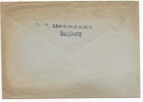 Feldpost: Geb.-Pi.-Ers.-Btl. Salzburg nach München