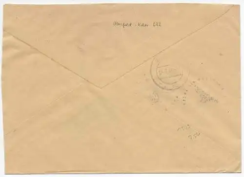 Feldpost: Einschreiben FPNr. 36258 - Belgien - nach Wien 1944