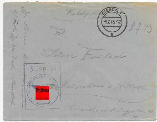 Feldpost: Stendal 1943, Fallschirm Jäger nach München