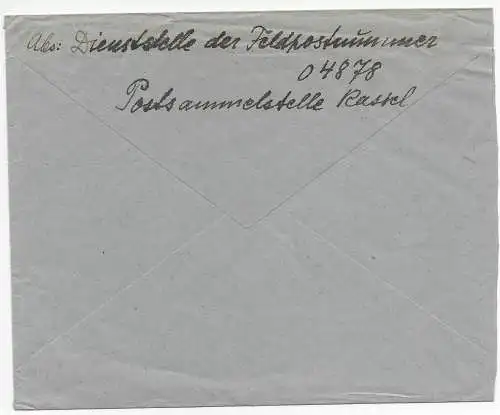 Feldpost: frühe Feldpost 15.9.39, Frei durch Ablösung Reich nach Aschaffenburg
