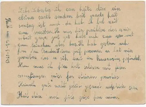 Feldpost: Südtiroler in der Wehrmacht, Solbad 1943 nach Bozen, Zensur