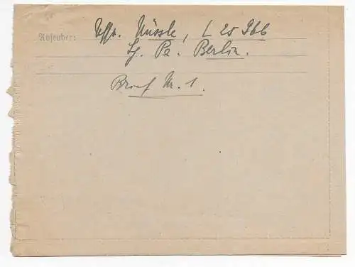 Feldpost: FPNr. L 25966 Berlin nach München 1942, FP-Stempel mit -b1