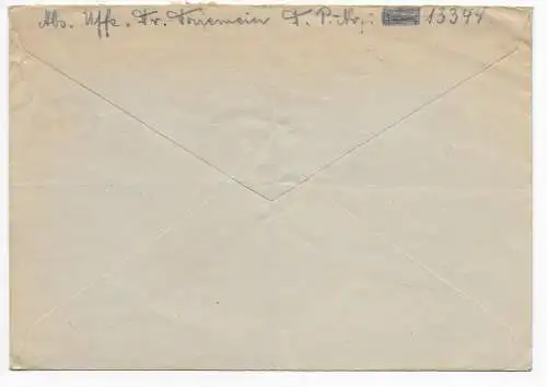 Feldpost: FPNr. 13344 nach Beckum 1941