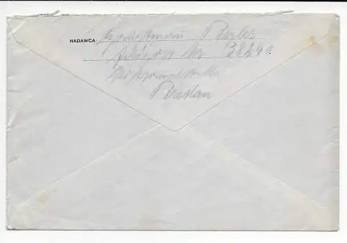 Feldpost: FPNr. 38241 aus dem Polenfeldzug vom 15.10.39 auf poln. Ganzsache