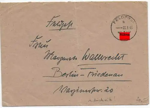 Feldpost: Hygienische Heeres Untersuchtungsstelle Simferopol Krim 1943