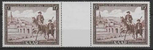 Saar: MiNr. 305 Zwischensteg, postfrisch