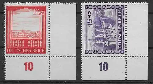 DR: MiNr. 804-805, Eckrand, postfrisch