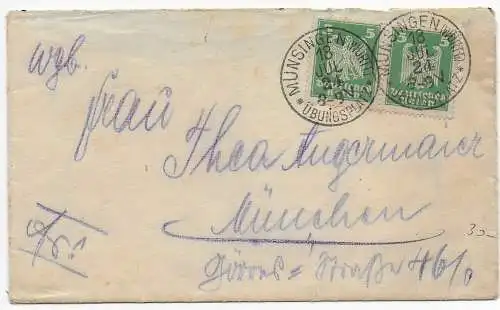 DR: Münsingen Truppen-Übungsplatz 1924 nach München